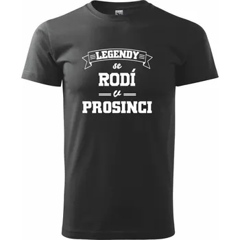 Legendy se rodí v prosinci - Triko extra velké (5-8XL) - 8XL ( Černá )