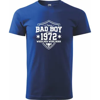 Pánské tričko Bad boy since 1972 - Triko extra velké (5-8XL) - 6XL ( Královská modrá )