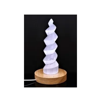 Dekorativní svítidlo Selenit spirála lampa (170 mm)