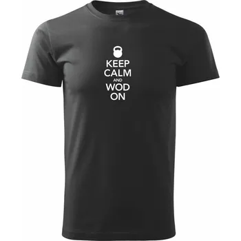 Keep calm and wod on - Triko extra velké (5-8XL) - 8XL ( Černá )