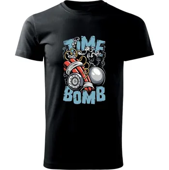 Time bomb - Triko extra velké (5-8XL) - 8XL ( Černá )