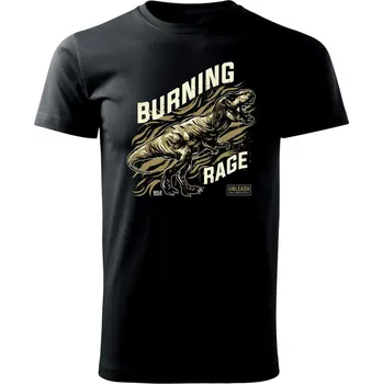 Trex rage - Triko extra velké (5-8XL) - 6XL ( Černá )