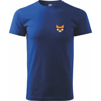 Pánské tričko Geek liška - Triko extra velké (5-8XL) - 7XL ( Královská modrá )