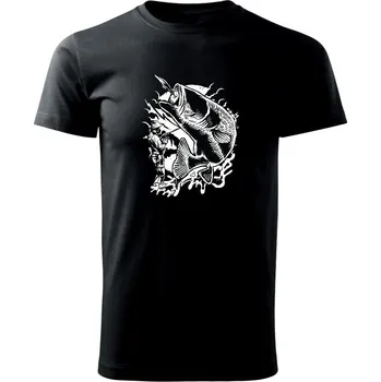 Fisherman - Triko extra velké (5-8XL) - 8XL ( Černá )