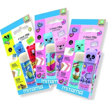 Lepicí tyčinka "Good Vibes", 15 g, 2ks, růžová/modrá, Mitama 62961-90177