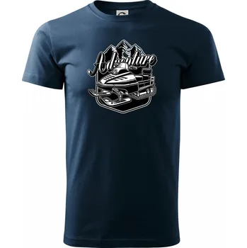 Pánské tričko Sněžný skútr Adventure - Triko extra velké (5-8XL) - 7XL ( Námořní modrá (téměř černá) )