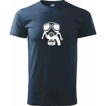 Pánské tričko Plynová maska - Triko extra velké (5-8XL) - 7XL ( Námořní modrá (velmi tmavá - téměř černá) )