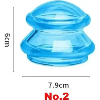 Masážní přístroj Silikonová vakuová masážní baňka proti celulitidě | baňková masáž, silikonové baňky 1 ks - Č. 2