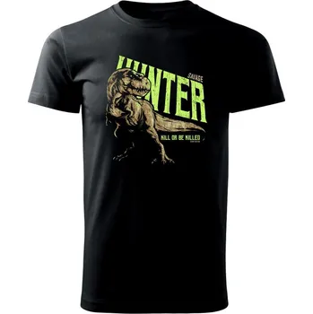 Pánské tričko Trex hunt - Triko extra velké (5-8XL) - 7XL ( Černá )