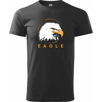 Pánské tričko Eagle hlava - Triko extra velké (5-8XL) - 6XL ( Černá )