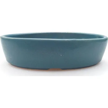Květináč Keramická bonsai miska 16 x 11,5 x 4 cm modrá