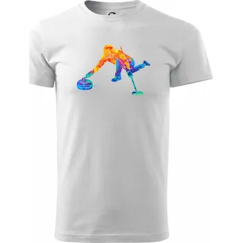 Curling splash - Triko extra velké (5-8XL) - 6XL ( Bílá )