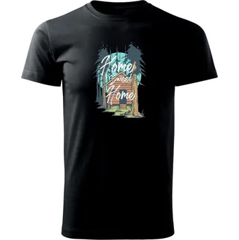 Home sweet home - kreslený - Triko extra velké (5-8XL) - 6XL ( Černá )