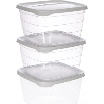 Dóza na potraviny HERMETICKÉ OBĚDOVÉ KRABIČKY LUNCH BOX 3 KS