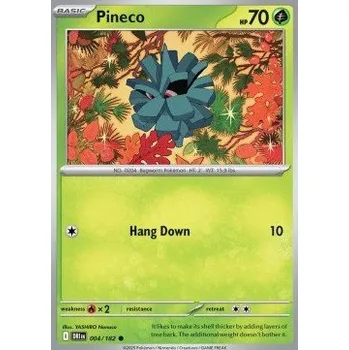 Karetní hra Pokémon DRI 004/182 Pineco - Destined Rivals Stav: Near Mint, Verze: REVERSE HOLO
