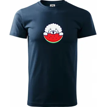 Pánské tričko Bišonek s melounem - Triko extra velké (5-8XL) - 8XL ( Námořní modrá (velmi tmavá - téměř černá) )