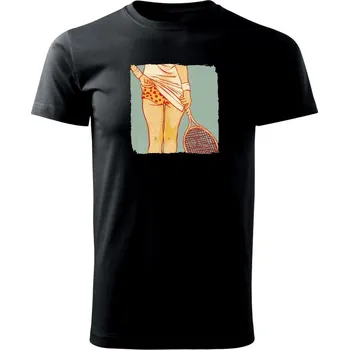 Pánské tričko Tenis is sexy 2 - Triko extra velké (5-8XL) - 8XL ( Černá )