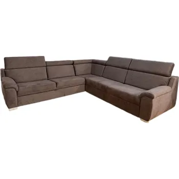 Sedací souprava Rozkládací rohová sedačka DIVARO L hnědá