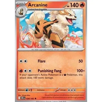 Sběratelská karetní hra Pokémon DRI 028/182 Arcanine - Destined Rivals Stav: Near Mint, Verze: NORMAL