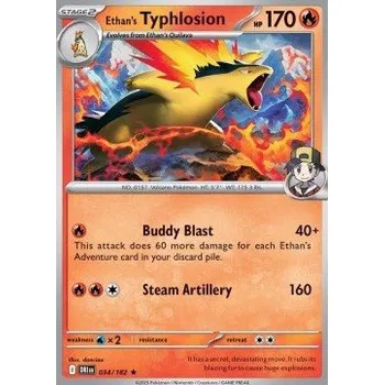 Sběratelská karetní hra Pokémon DRI 034/182 Ethan's Typhlosion - Destined Rivals Stav: Near Mint, Verze: HOLO
