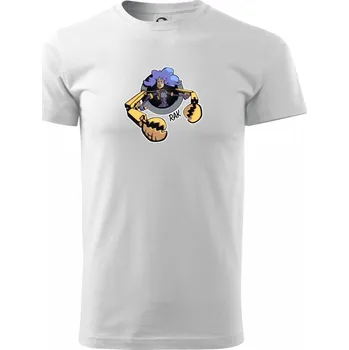 Pánské tričko Znamení komiks rak - Triko extra velké (5-8XL) - 6XL ( Bílá )