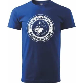 Wolf smf - Triko extra velké (5-8XL) - 7XL ( Královská modrá )