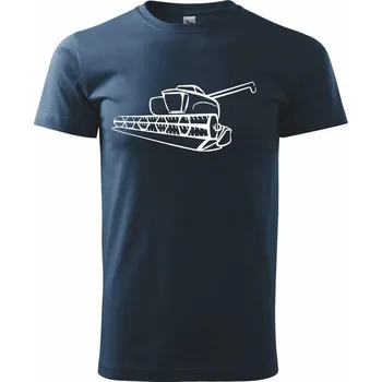 Kombajn velký - Triko extra velké (5-8XL) - 7XL ( Námořní modrá (velmi tmavá - téměř černá) )