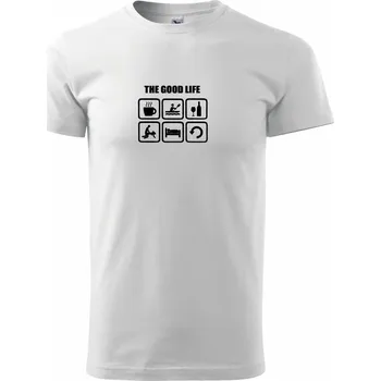 Good life voda - Triko extra velké (5-8XL) - 8XL ( Bílá )
