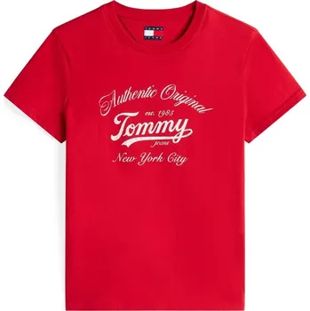 Dámské tričko Tričko Tommy Jeans Red 1142156 12 (M)