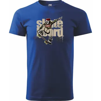Pánské tričko Skate bad boy maskáč - Triko extra velké (5-8XL) - 6XL ( Královská modrá )