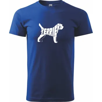 Terier - Triko extra velké (5-8XL) - 6XL ( Královská modrá )