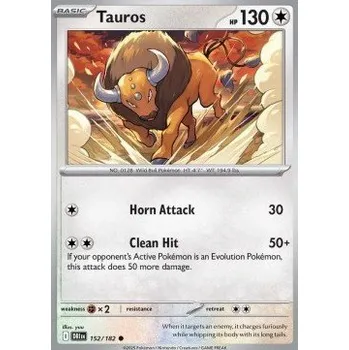 Volný čas Pokémon DRI 152/182 Tauros - Destined Rivals Stav: Near Mint, Verze: NORMAL