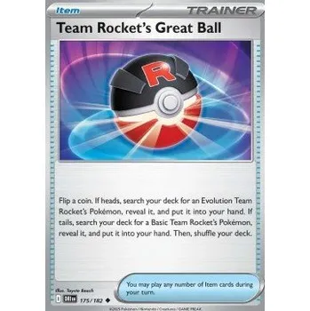 Volný čas Pokémon DRI 175/182 Team Rocket's Great Ball - Destined Rivals Stav: Near Mint, Verze: NORMAL