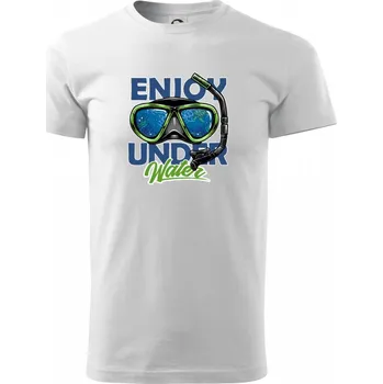 Enjoy Under Water - Triko extra velké (5-8XL) - 6XL ( Bílá )