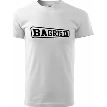 Pánské tričko Bagrista - rámeček - Triko extra velké (5-8XL) - 8XL ( Bílá )