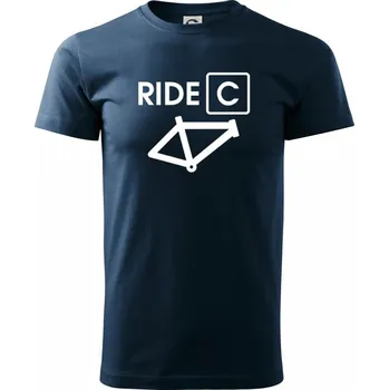 Pánské tričko Ride C - Triko extra velké (5-8XL) - 7XL ( Námořní modrá (velmi tmavá - téměř černá) )