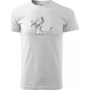 Dračí lodě olejomalba - Triko extra velké (5-8XL) - 7XL ( Bílá )