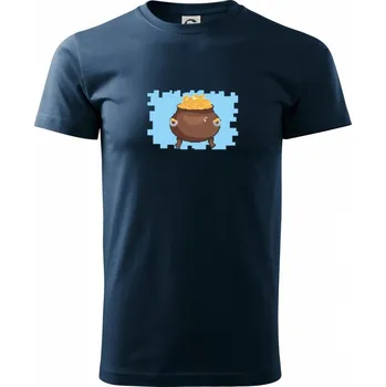 Gamer - stará hra - hrnec zlata - Triko extra velké (5-8XL) - 8XL ( Námořní modrá (velmi tmavá - téměř černá) )