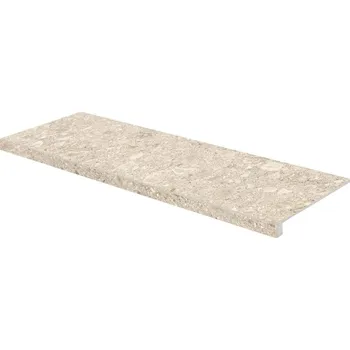 Dlažba Rako Rave DCFVD901, schodovka, béžová, matná, hladká, 30 x 120 x 0,9 cm