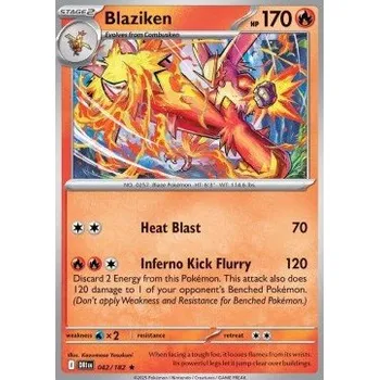 Sběratelská karetní hra Pokémon DRI 042/182 Blaziken - Destined Rivals Stav: Near Mint, Verze: HOLO