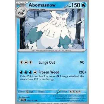 Volný čas Pokémon DRI 060/182 Abomasnow - Destined Rivals Stav: Near Mint, Verze: NORMAL