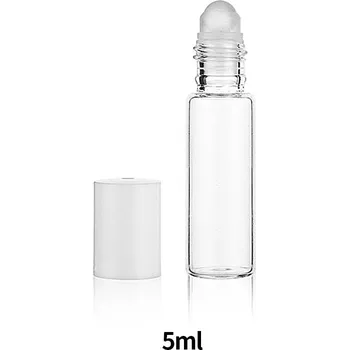 Skleněné lahvičky na esenciální oleje s kuličkou | cestovní obaly - 5 ml