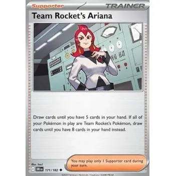 Volný čas Pokémon DRI 171/182 Team Rocket's Ariana - Destined Rivals Stav: Near Mint, Verze: NORMAL