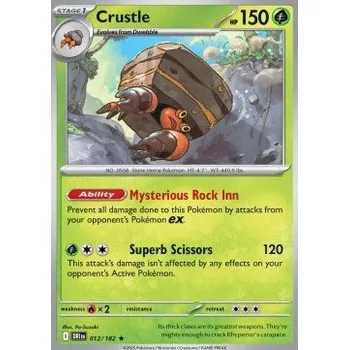 Sběratelská karetní hra Pokémon DRI 012/182 Crustle - Destined Rivals Stav: Near Mint, Verze: HOLO