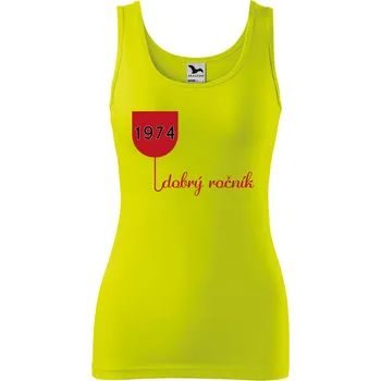 DOBRÝ TRIKO Dámské tílko s potiskem Dobrý ročník Velikost: 2XL, Barva: Limetková