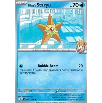 Volný čas Pokémon DRI 046/182 Misty's Staryu - Destined Rivals Stav: Near Mint, Verze: NORMAL