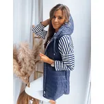 Dámská prošívaná vesta s kapucí oboustranná MELANI - XL Barva: Tmavě Modrá, Velikost: XL