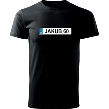 Pánské tričko SPZ Jakub 60 - Triko extra velké (5-8XL) - 8XL ( Černá )