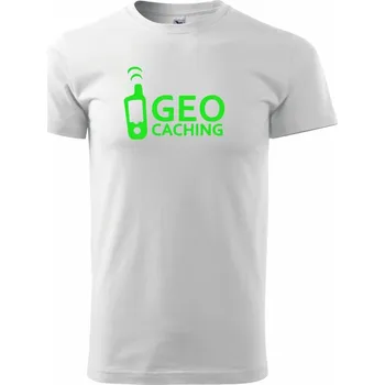 Geocaching gps - Triko extra velké (5-8XL) - 6XL ( Bílá )