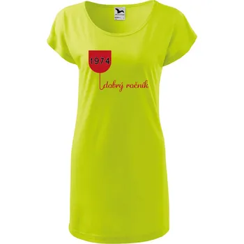 Dámské oblečení DOBRÝ TRIKO Dámské tričko/šaty Dobrý ročník Velikost: L, Barva: Limetková